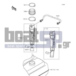 KAWASAKI - ULTRA 310X 2014 - Electrical - Fuel Pump - 51044-3707 - TUBE-ASSY,FUEL