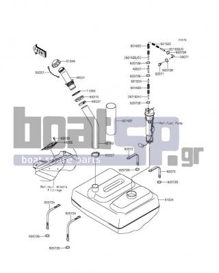 KAWASAKI - ULTRA 310X 2014 - Body Parts - Fuel Tank - 92071-3841 - GROMMET