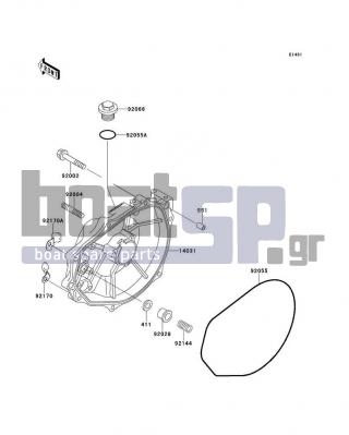 KAWASAKI - SUPER SPORT XI 1997 - Engine/Transmission - Engine Cover(s)