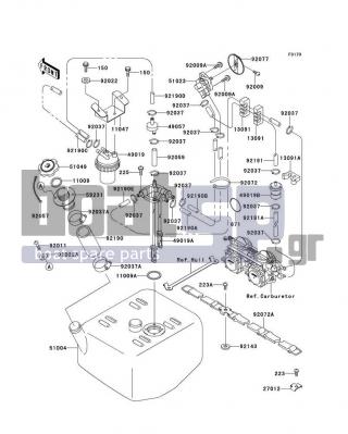 KAWASAKI - SUPER SPORT XI 1997 - Body Parts - Fuel Tank