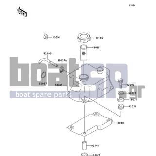 KAWASAKI - SUPER SPORT XI 1997 - Body Parts - Oil Tank