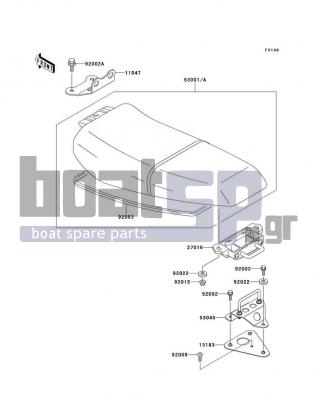 KAWASAKI - SUPER SPORT XI 1997 - Body Parts - Seat