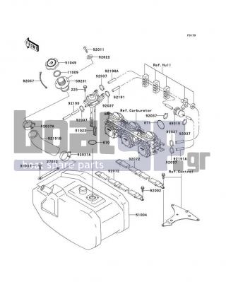 KAWASAKI - 1100 ZXI 1996 - Εξωτερικά Μέρη - Fuel Tank(JH1100-A1)