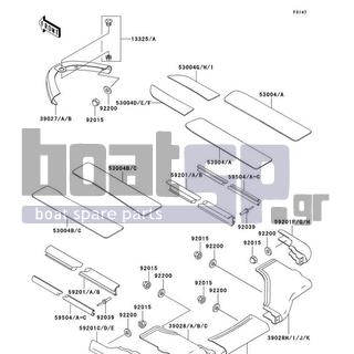 KAWASAKI - 1100 ZXI 1996 - Body Parts - Pads - 92015-3802 - NUT,CAP,5MM