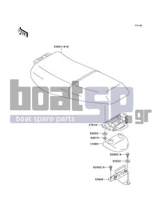 KAWASAKI - 1100 ZXI 1996 - Body Parts - Seat - 92002-3728 - BOLT,6X16