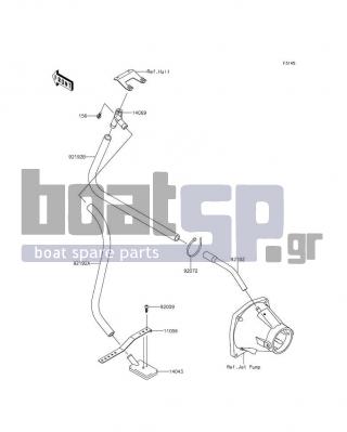 KAWASAKI - ULTRA 310X SE 2014 - Body Parts - Bilge System - 92192-3755 - TUBE,FILTER-BREATHER