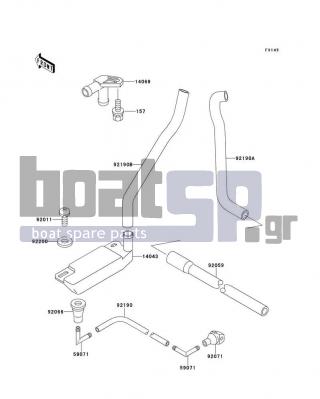 KAWASAKI - 750 SXI 1996 - Body Parts - Bilge System