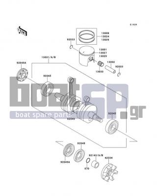 KAWASAKI - 750 SXI 1996 - Engine/Transmission - Crankshaft/Piston(s)