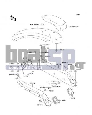 KAWASAKI - 750 SXI 1996 - Body Parts - Pads