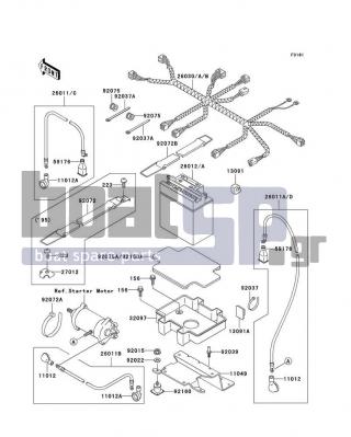 KAWASAKI - STS 1996 - Electrical - Electrical Equipment - 92015-3767 - NUT,6MM