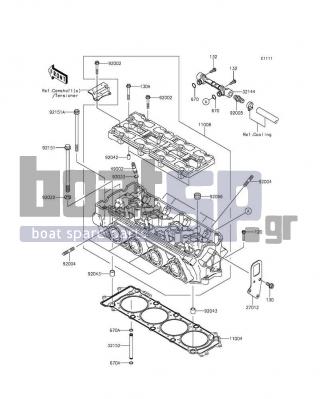 KAWASAKI - ULTRA LX 2014 - Engine/Transmission - Cylinder Head