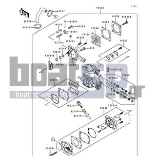 KAWASAKI - TS 1996 - Engine/Transmission - Carburetor - 92009-3783 - SCREW,5X28