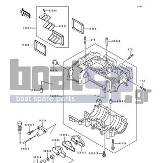 KAWASAKI - TS 1996 - Engine/Transmission - Crankcase