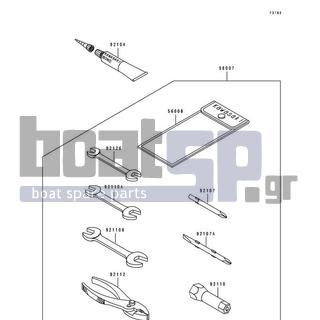 KAWASAKI - TS 1996 -  - Owner's Tools - 92110-1113 - TOOL-WRENCH,BOX,21MM