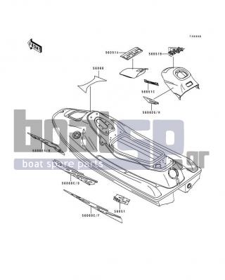 KAWASAKI - 750 SS 1995 - Body Parts - Decals(JH750-A3/A4)