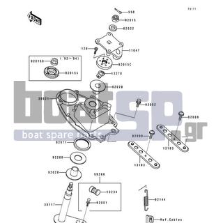 KAWASAKI - 750 SS 1995 - Body Parts - Handle Pole