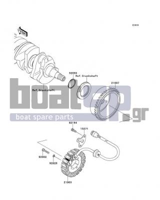 KAWASAKI - STX-15F 2013 - Electrical - Generator - 13271-3847 - PLATE