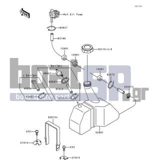 KAWASAKI - SC 1995 - Body Parts - Oil Tank