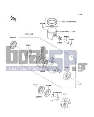 KAWASAKI - STS 1995 - Engine/Transmission - Crankshaft/Piston(s) - 13008-3708 - RING-SET-PISTON,STD