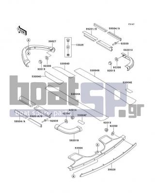 KAWASAKI - STS 1995 - Body Parts - Pads - 92015-3802 - NUT,CAP,5MM